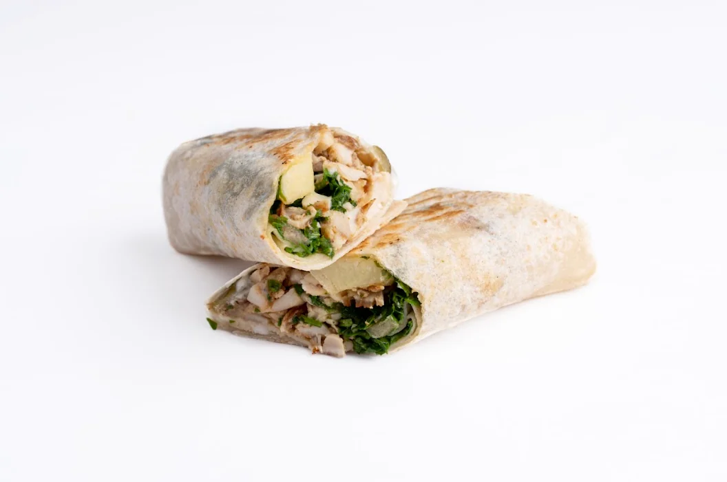 Tabbouleh shawarma with pomegranate molasses